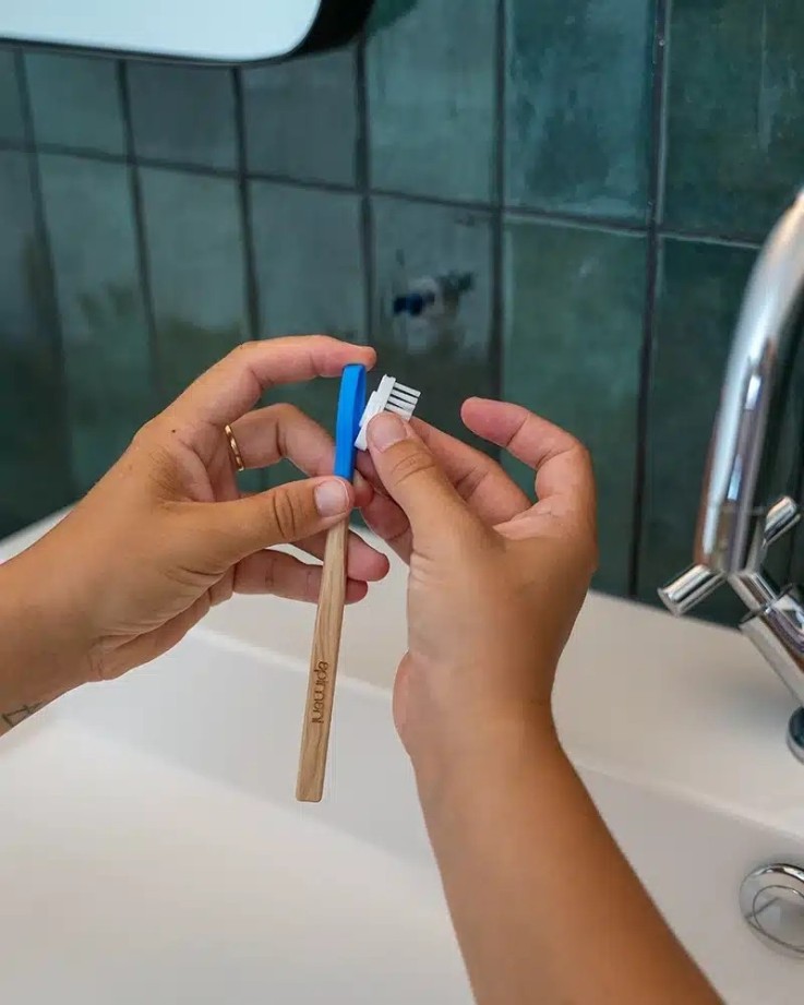 3 Recharges enfant pour la brosses à dents la mini Maline