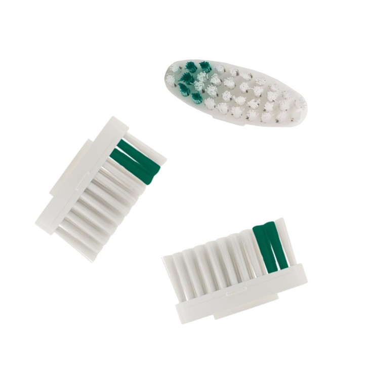 3 Recharges souples pour la brosse à dents la Maline