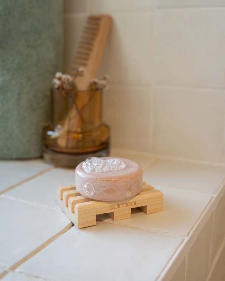 Shampoing solide à la framboise