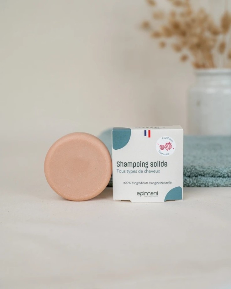 Shampoing solide à la framboise