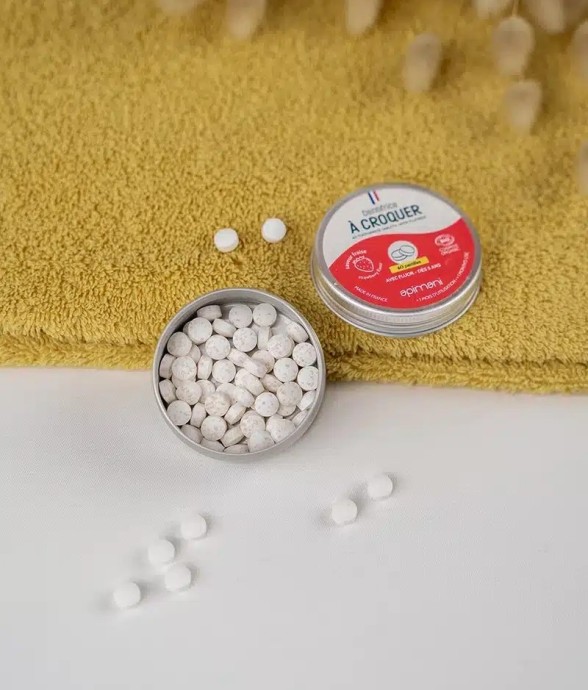 Dentifrice à croquer à la...