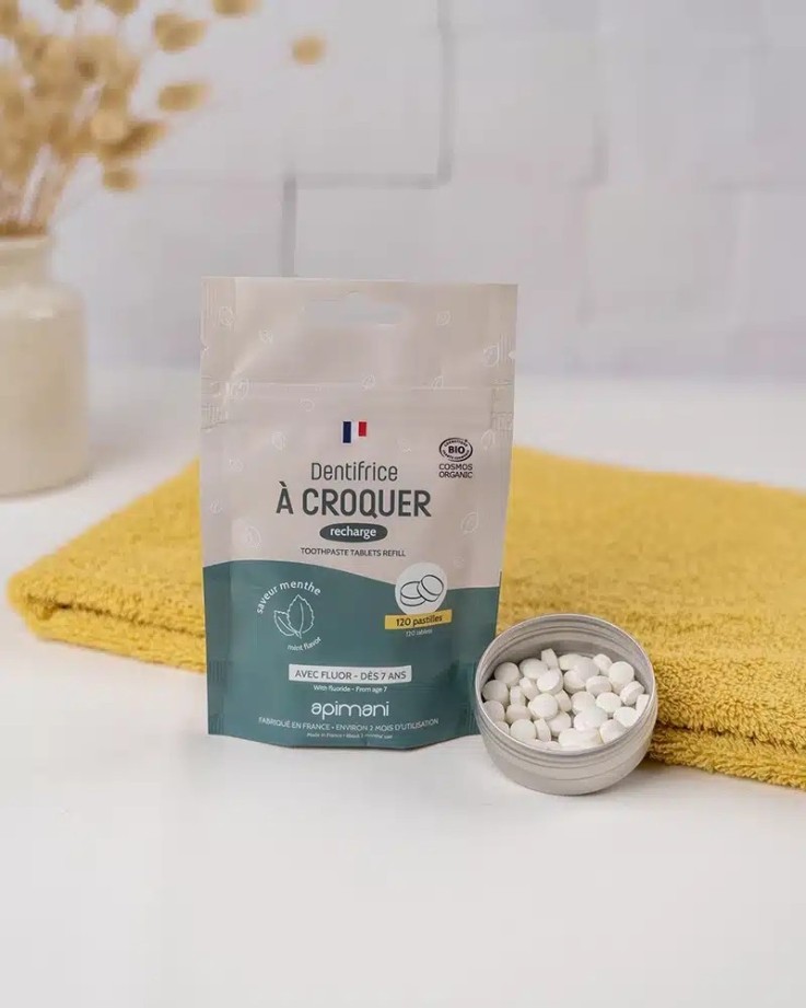 Recharge de dentifrice à croquer à la Menthe