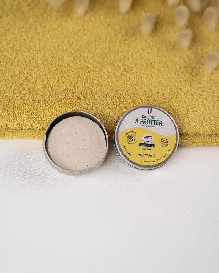 Dentifrice à frotter au citron Bio