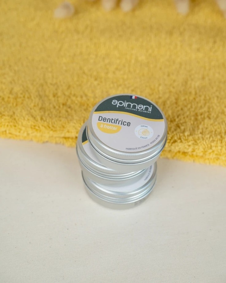 Dentifrice à frotter au citron Bio