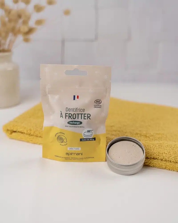 Recharge de dentifrice à frotter au Citron