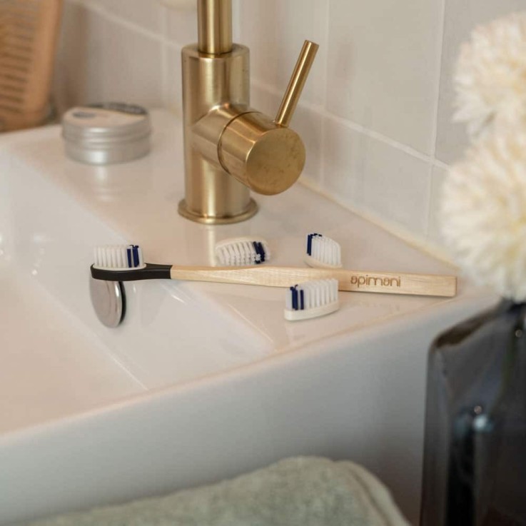 Pack 1 an souple d'une brosse à dents rechargeable en bois