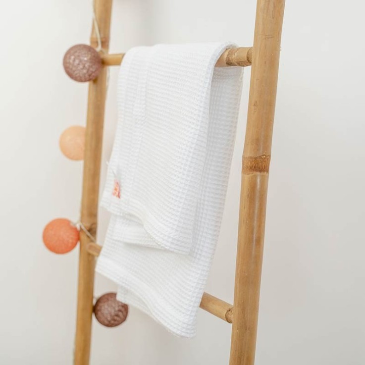 Couverture Nid d'Abeilles Aiko en Coton Bio