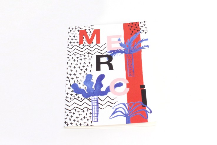 Carte double en papier recyclé Citron