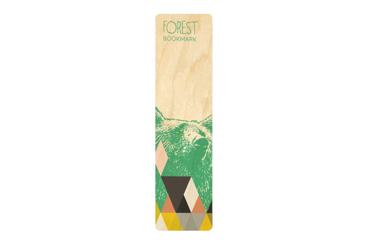 Marque-pages en bois Forest