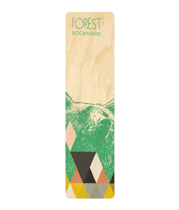 Marque-pages en bois Forest