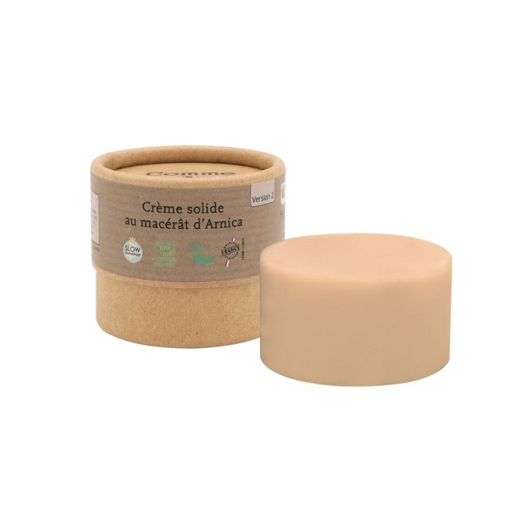 Crème Solide au Beurre de Karité - Arnica & Rose Bio V2 (50g)