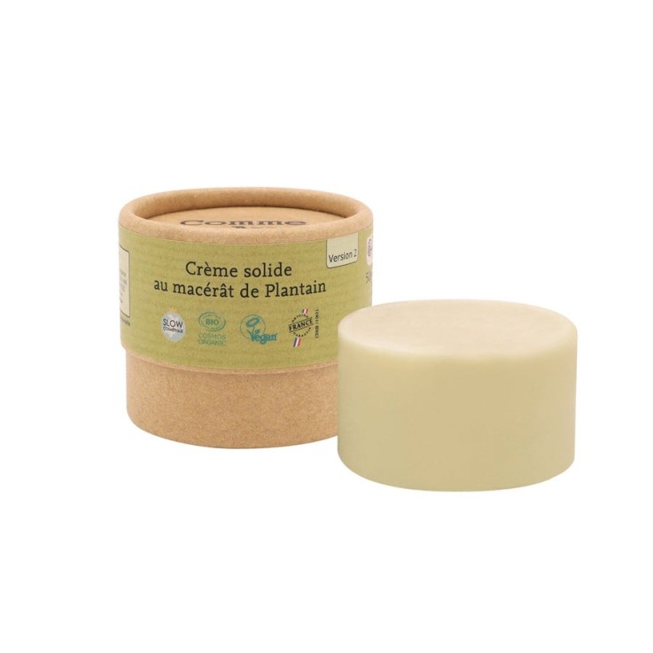 Crème Solide au Beurre de Karité - Plantain & Jujubier Bio V2