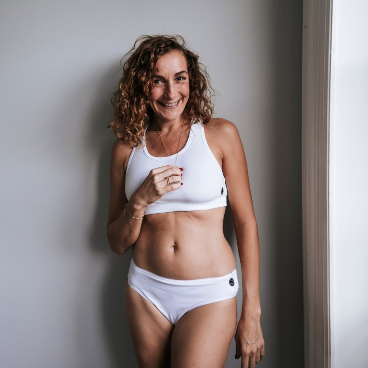 La brassière Céline (dos nageur) française en coton bio