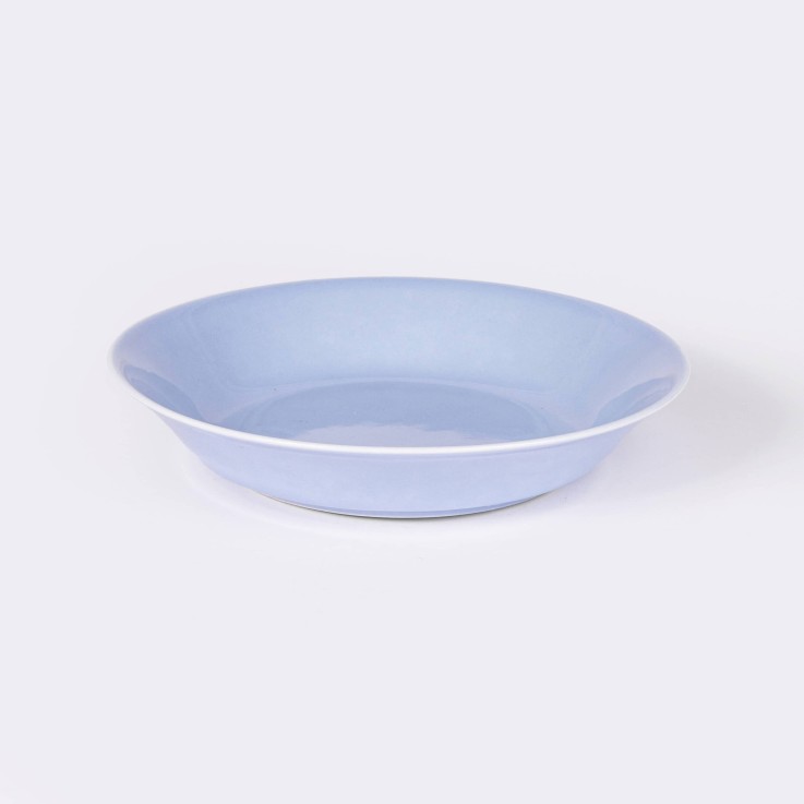 Assiette creuse ronde en porcelaine (19 cm)