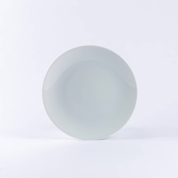 Assiette plate ronde en porcelaine (25 cm)