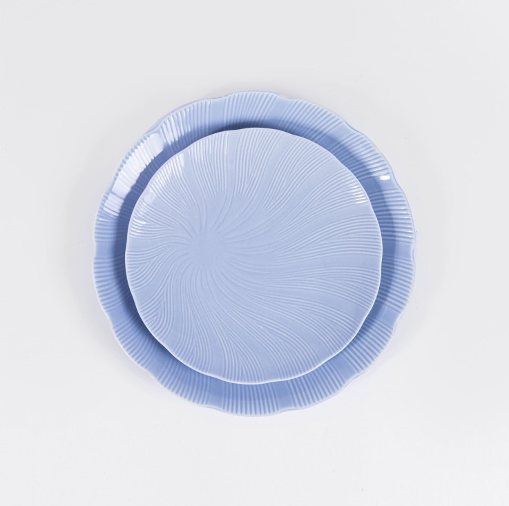 Assiette plate Tahiti en porcelaine (25 cm)