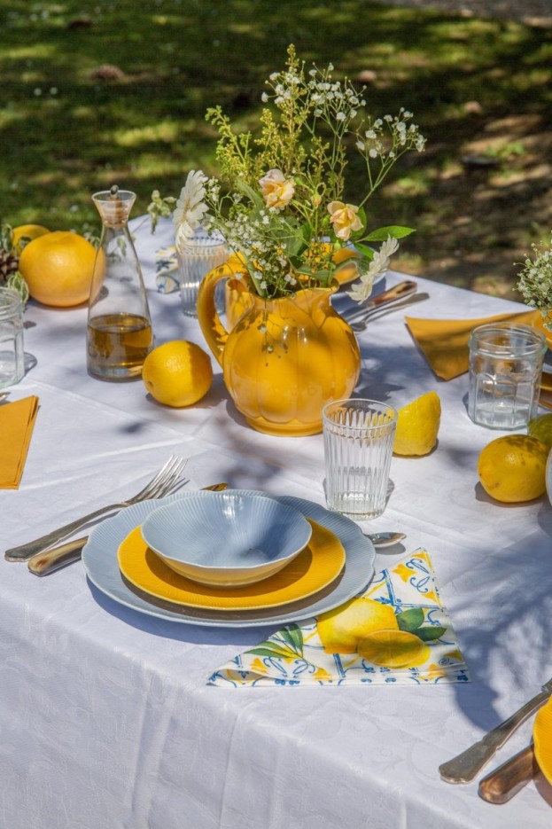 Assiette plate Tahiti en porcelaine (25 cm)