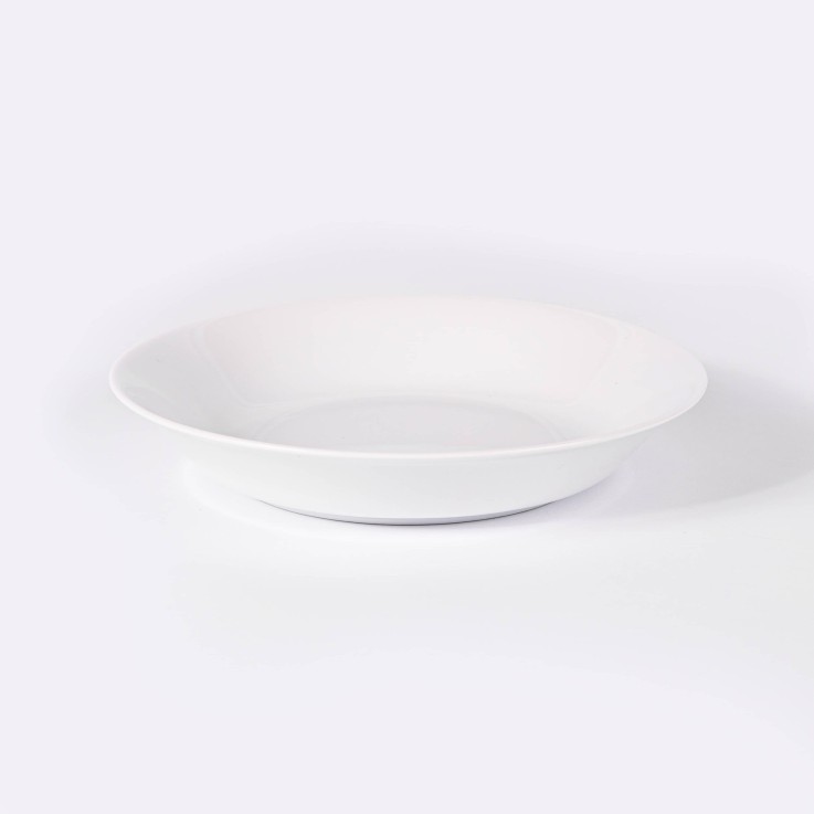 Assiette creuse ronde en porcelaine (19 cm)