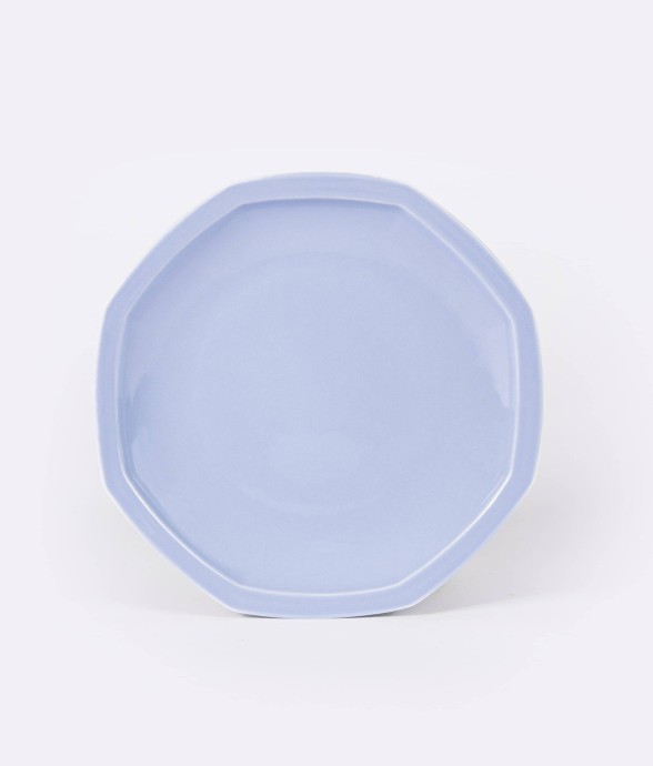Assiette plate octogonale...