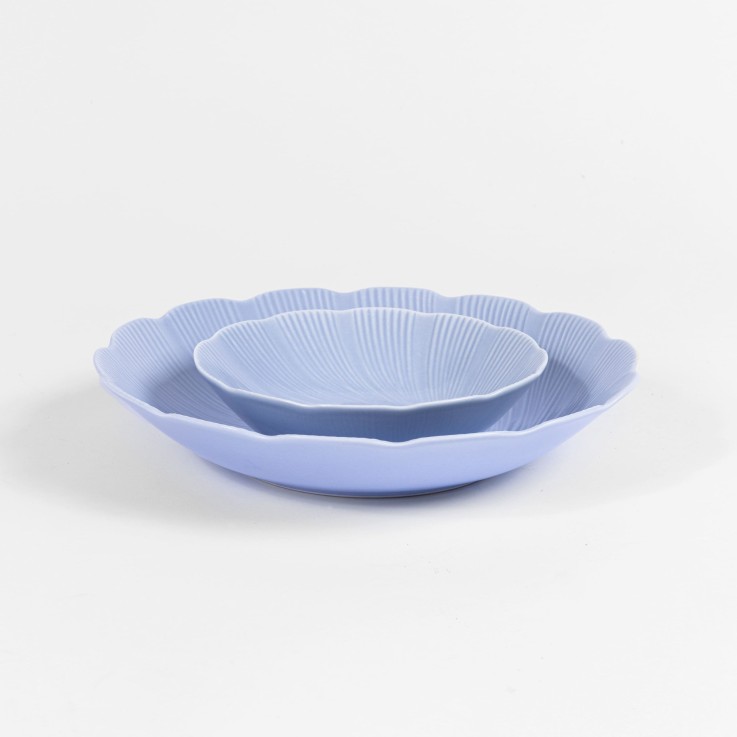 Assiette creuse Tahiti en porcelaine (22 cm)