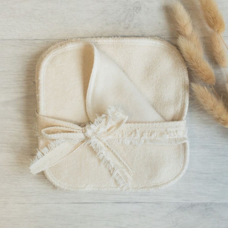 20 Lingettes lavables en coton bio