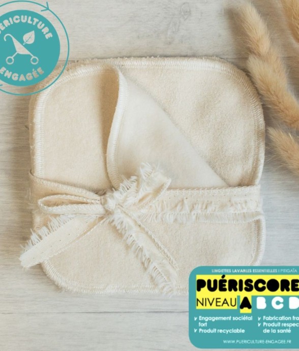 10 Lingettes lavables en...