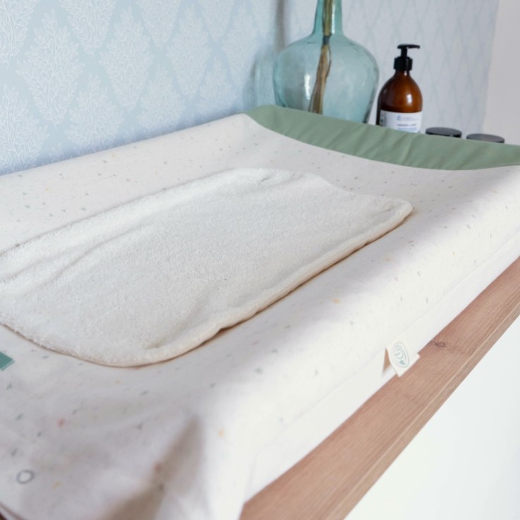 Housse de matelas à langer en coton bio
