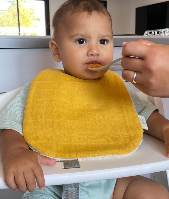 Bavoir bébé en coton bio