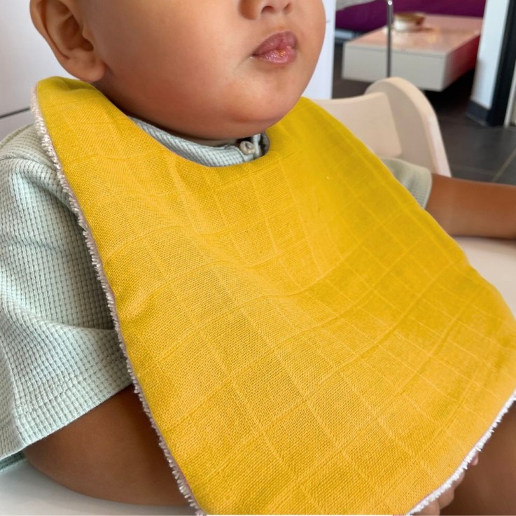Bavoir bébé en coton bio