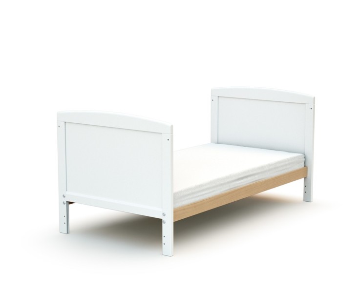Lit bébé évolutif en bois avec matelas en bois ESSENTIEL 60 x 120 cm