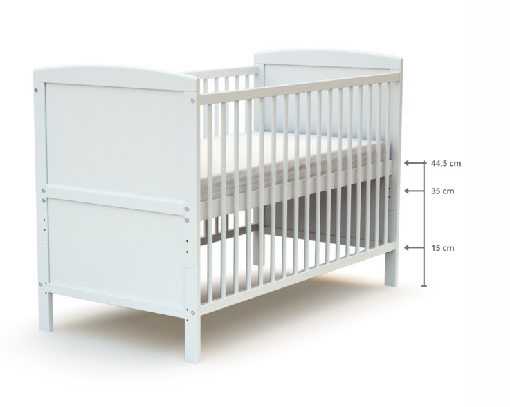 Lit bébé évolutif en bois ESSENTIEL 60 x 120 cm