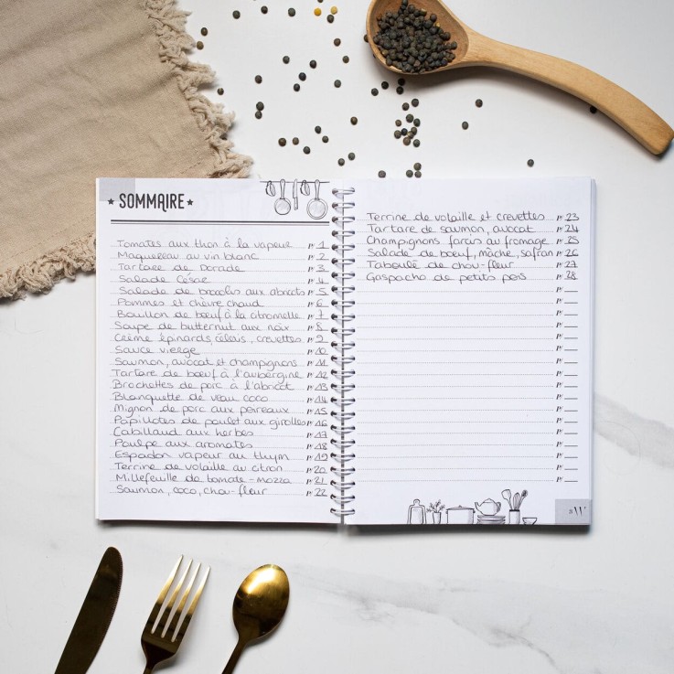 Carnet de recettes Harmony