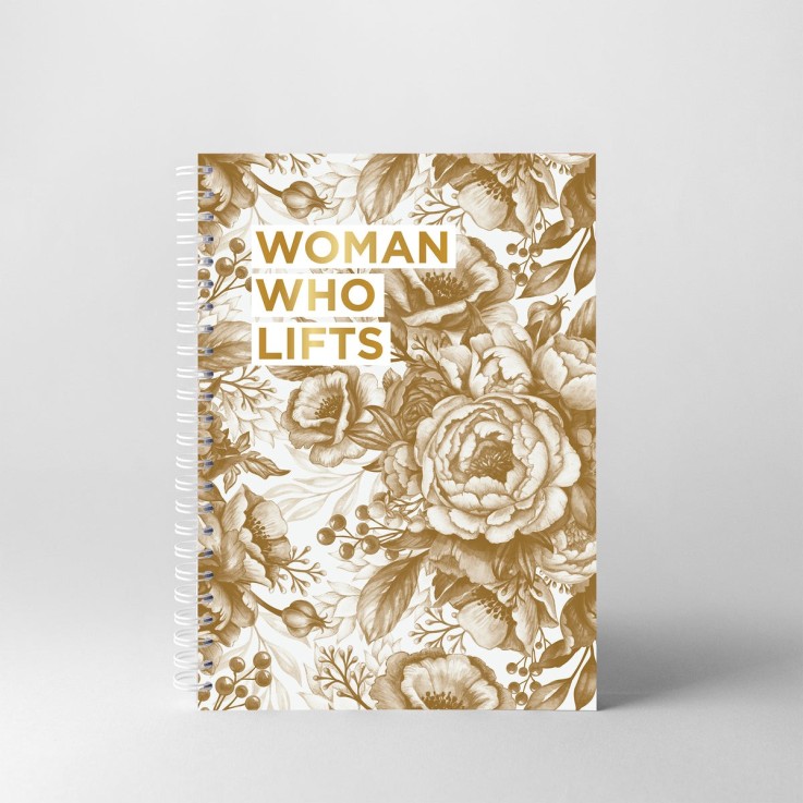 Carnet de sport Pivoines Gold