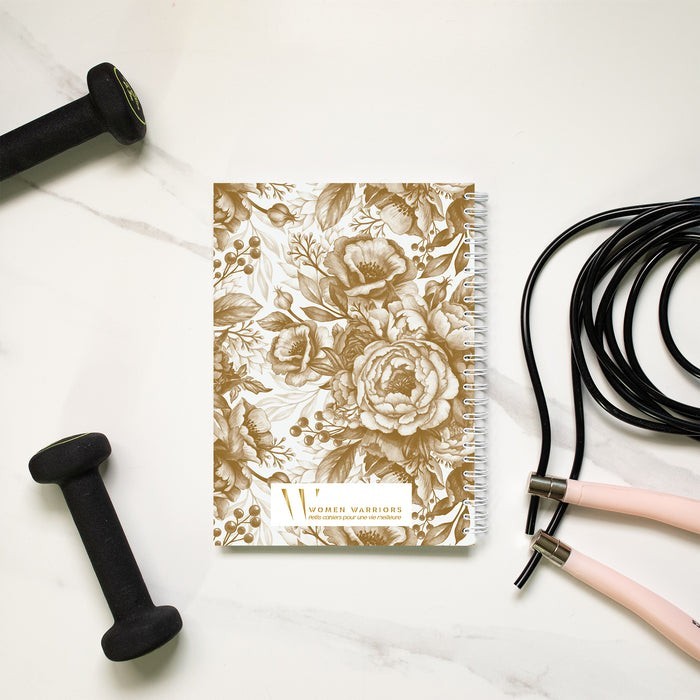 Carnet de sport Pivoines Gold