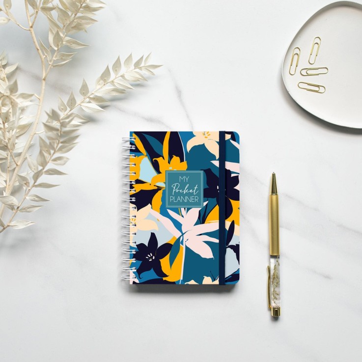 Agenda Semainier Pocket Non Daté Blue
