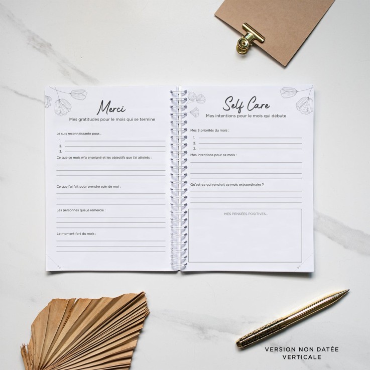 Agenda Semainier Pocket Non Daté Blue
