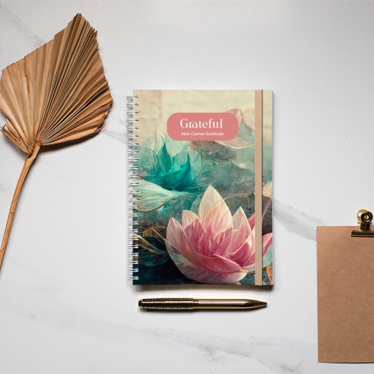 Carnet de Gratitude Pink Lotus