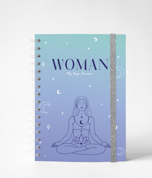 Carnet de Yoga Woman Blue