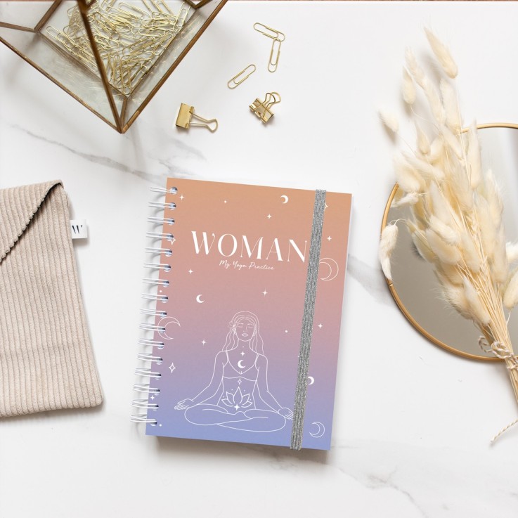 Carnet de Yoga Woman Peach