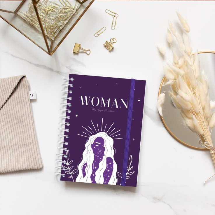 Carnet de Yoga Woman Purple