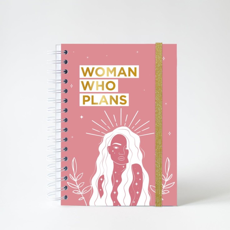 Agenda Semainier Septembre 2025 - Août 2026 Woman Pink