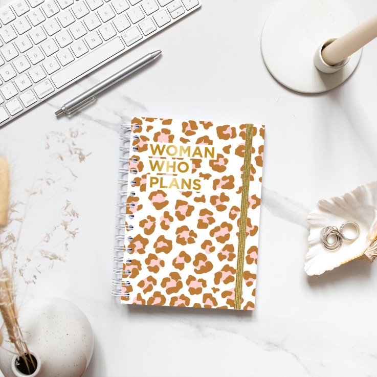 Agenda Semainier Septembre 2025 - Août 2026 White Leopard