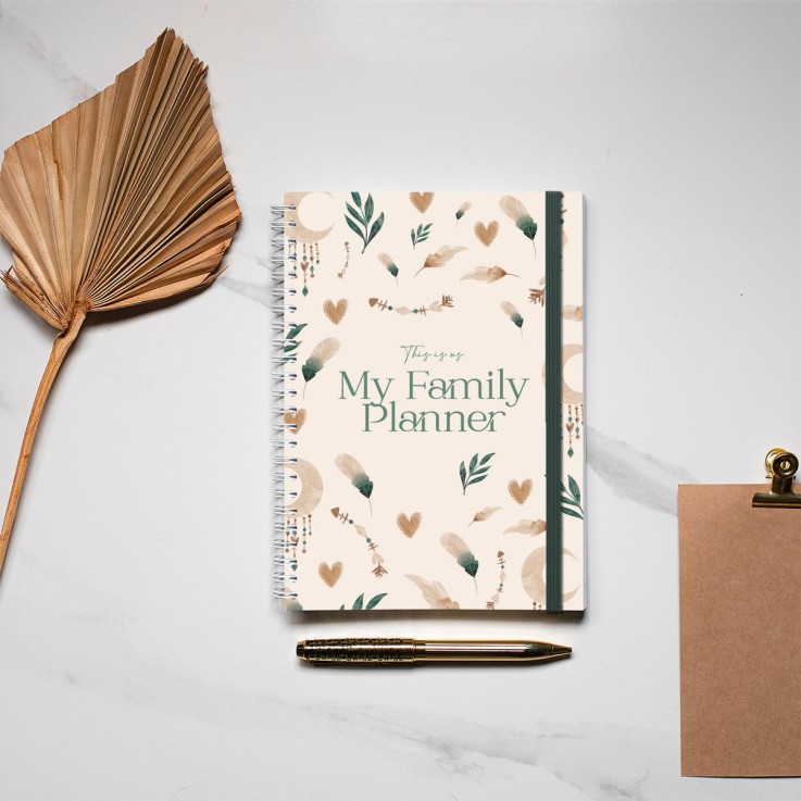 Agenda Familial Non Daté Green Sweetness