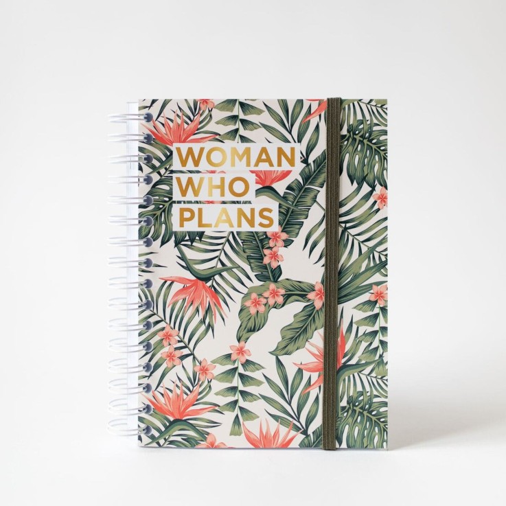 Agenda Semainier Non Daté Pink Tropic