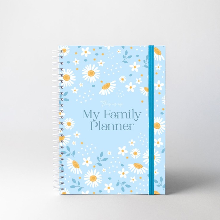 Agenda Familial Non Daté Tiny Blue
