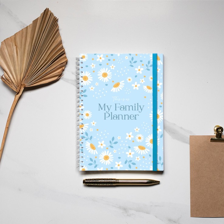 Agenda Familial Non Daté Tiny Blue