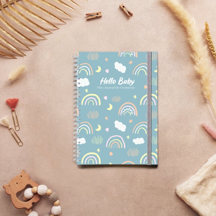 Carnet de Grossesse Blue Rainbow