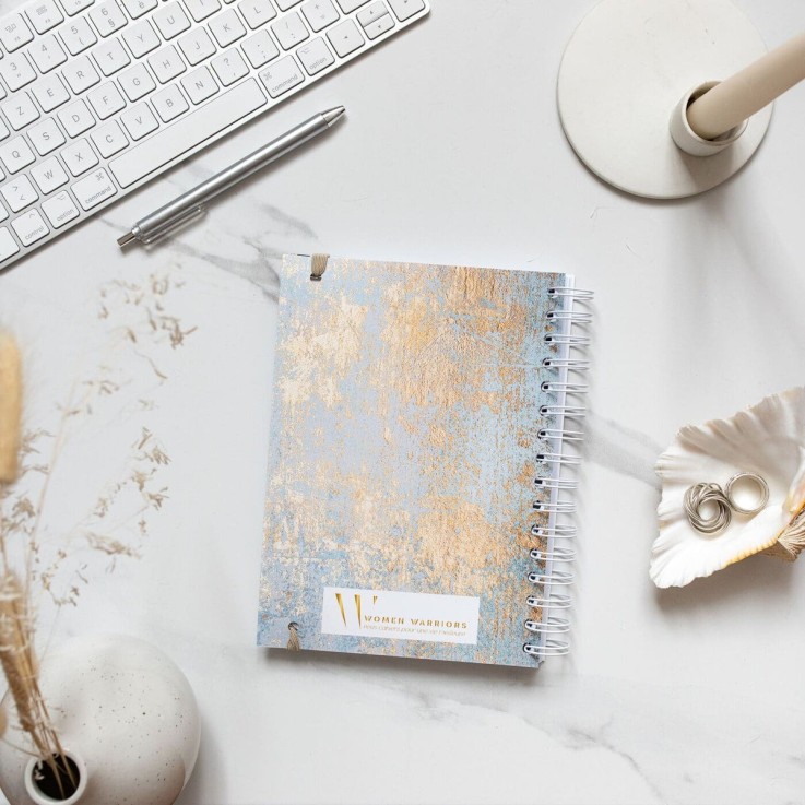 Agenda Semainier Non Daté Marbre Gold