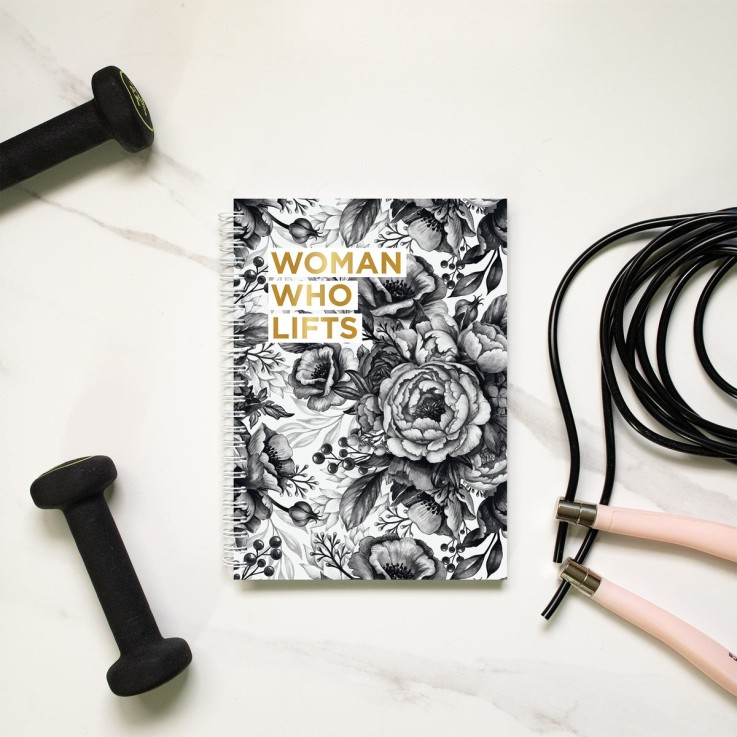Carnet de sport Pivoines Black
