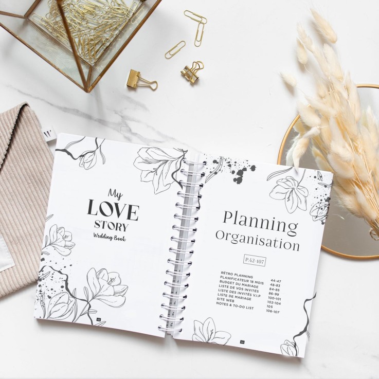 Carnet de Mariage Fleur Bleue